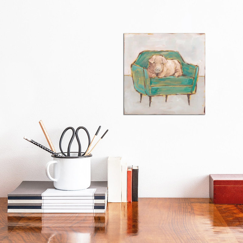 «Creature Comforts V» par Ethan Harper - reproduction d'art, Aucun mat, Toile tendue, H 12 po x l 12 po x P 1,5 po