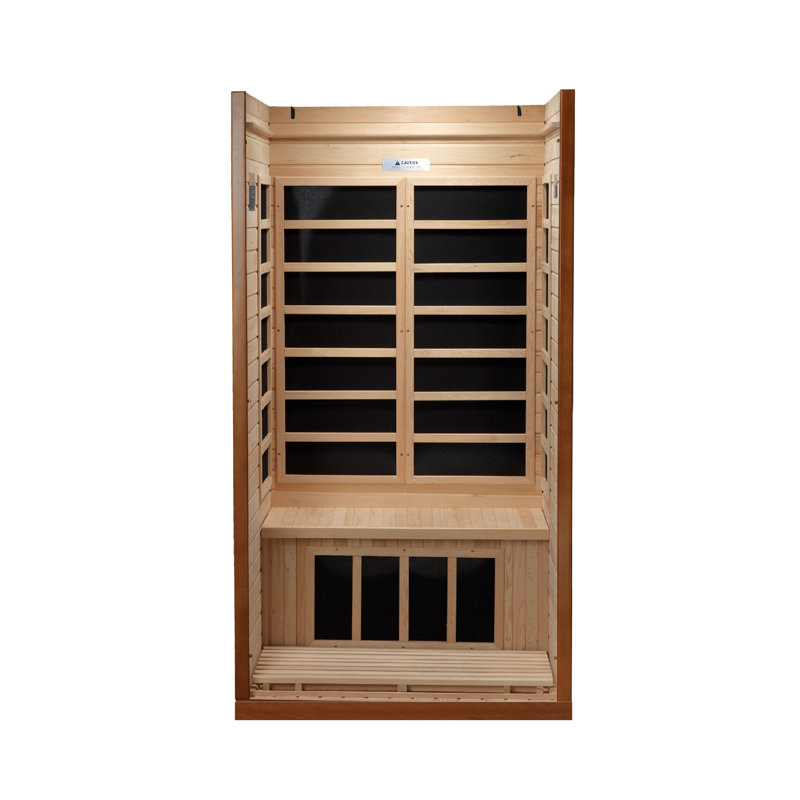 Barcelona Elite Hemlock Wood Infrared Sauna for 1-2 Persons