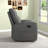 30.7'' Wide Modern and Breathable Vegan Leather Manual Swivel and Rocker Recliner With Storage Pocket-1836625317
