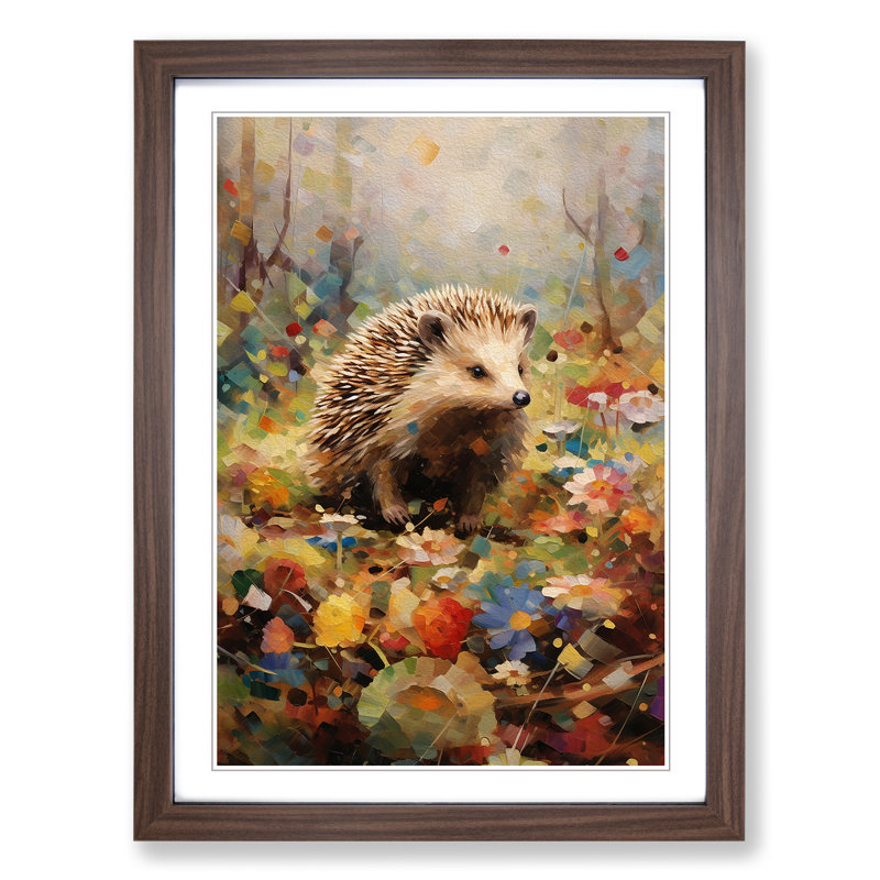Hedgehog Impressionism No.2 - Framed Print