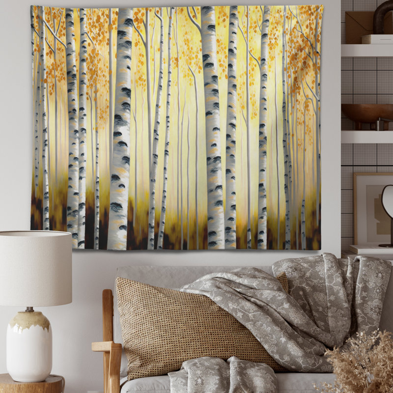- Tapisserie murale paysage, H 32 po x l 39 po