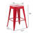 24 Inch Counter Height Stool, Backless Metal Bar Stools Set Of 2, Non-Stackable, Detachable & Easy Assembly, Space-Saving Design For Kitchen Island/Bar/Café/Dining Room-355308644