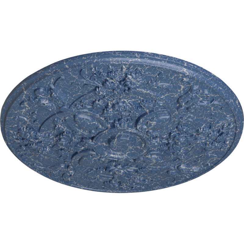 Médaillon de plafond Endurathane Durham, DE 31 po x P 1 1/2 po (pour auvents jusqu'à 4 1/4 po), finition bronze peinte à la main