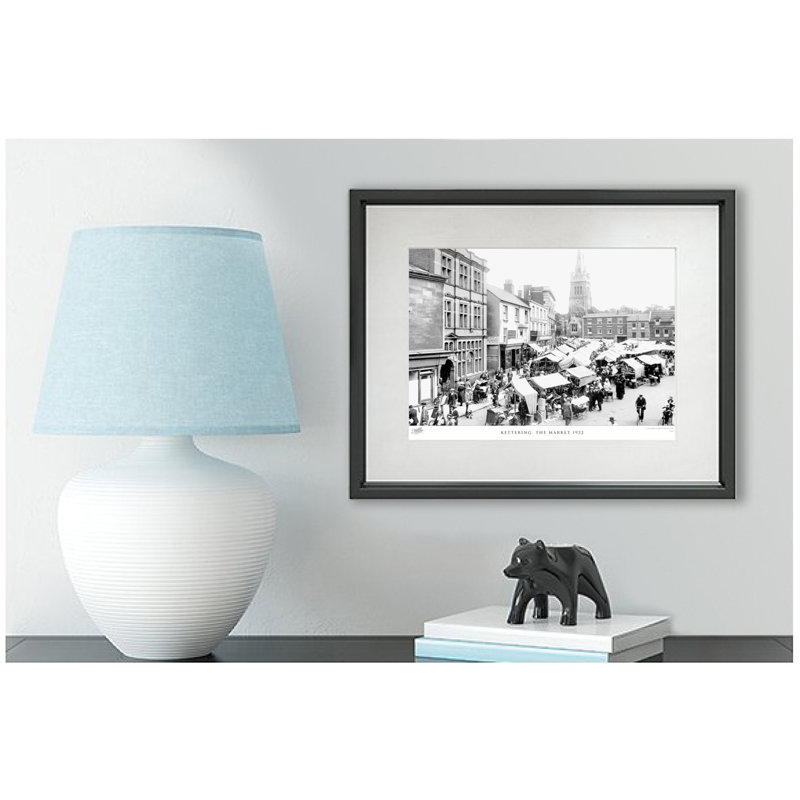 Kettering, The Market 1922 by Francis Frith - Single Picture Frame Print, 28cm H x 36cm W x 2.3cm D