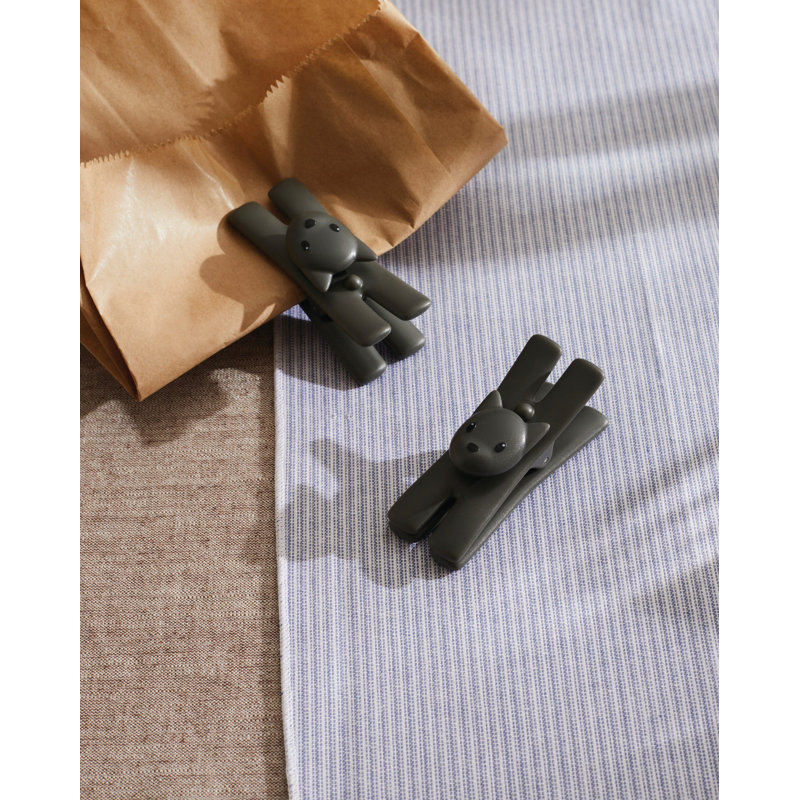 Lampo Plastic Clip, Black