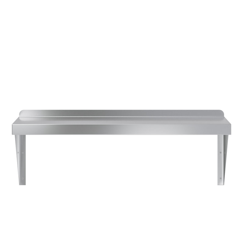 Tablette murale en acier inoxydable AmGood, H 16 po x l 30 po x P 12 po