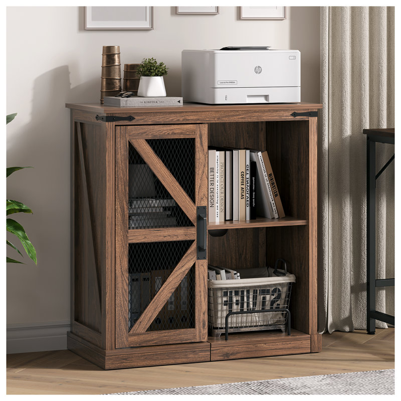 Support d'imprimante avec rangement, classeur de ferme avec prise et port de chargement USB