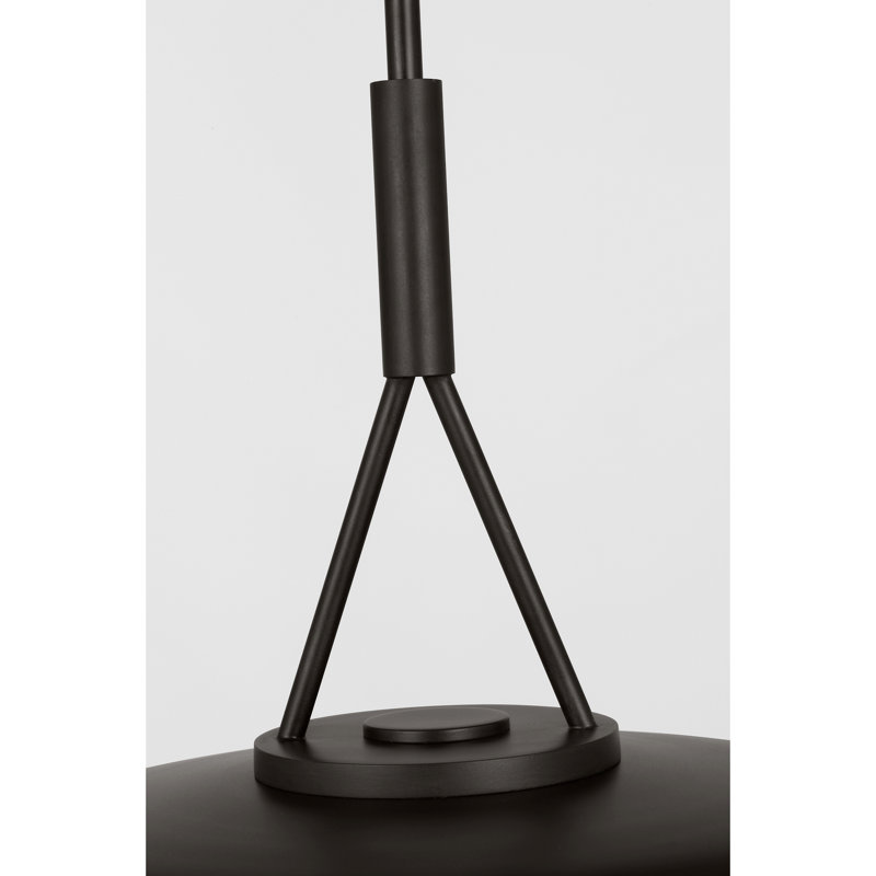 Richard June Transitional Liora Pendant Light, 15, Aged Iron, Aged Iron