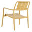 Ensemble de 2 chaises individuelles + table basse, jaune, mobilier multifonctionnel intérieur/extérieur, polypropylène, antirouille, imperméable, patins antidérapants, design ergonomique, support robuste, configuration 5 places, style minimaliste