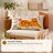 Embroidered & Printed Lumbar Pillow with Insert, 24 x 14"