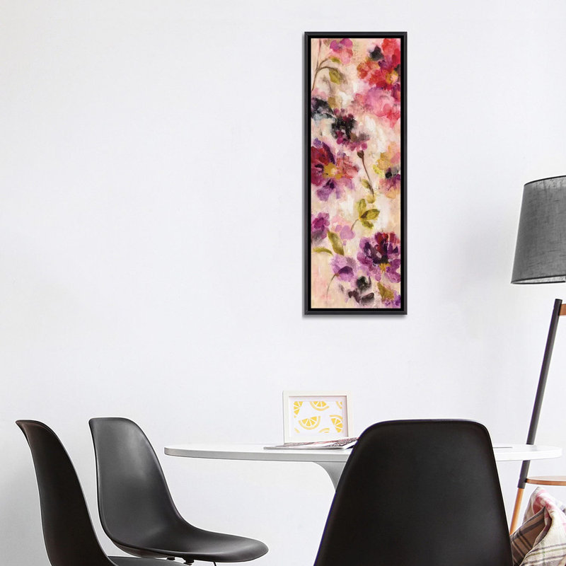 «Exuberant Florals II» par Silvia Vassileva, reproduction d'art panoramique sur toile, H 48 po x l 16 po x P 1,5 po