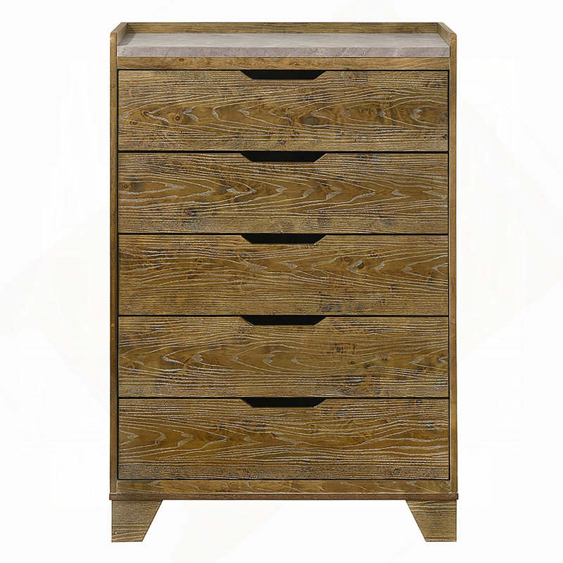 Commode verticale avec 5 tiroirs de rangement pour la chambre à coucher