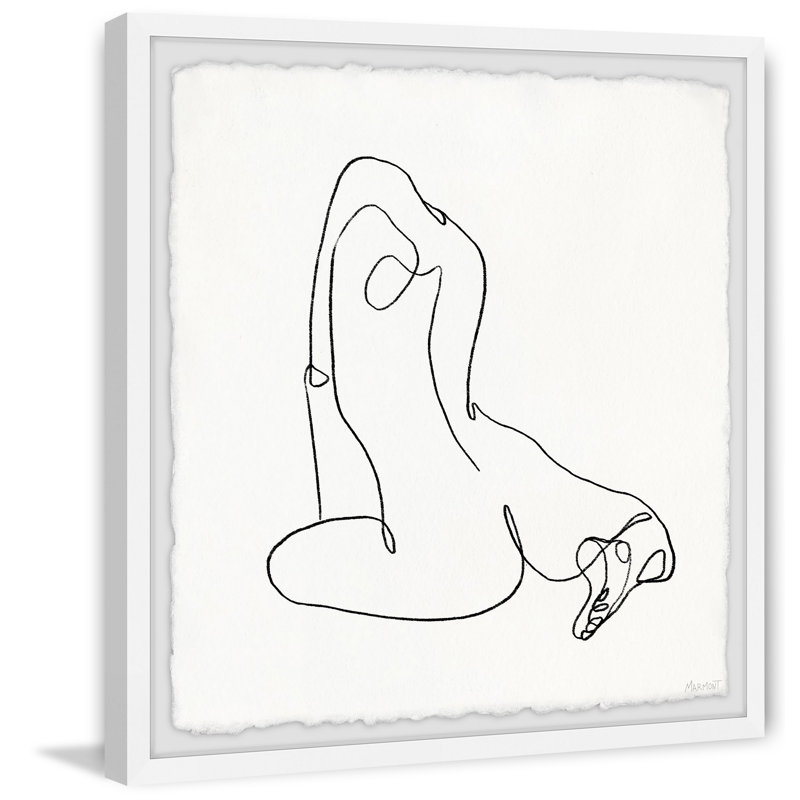 Stretching - Single Picture Frame Print, 45cm H x 45cm W x 3.81cm D