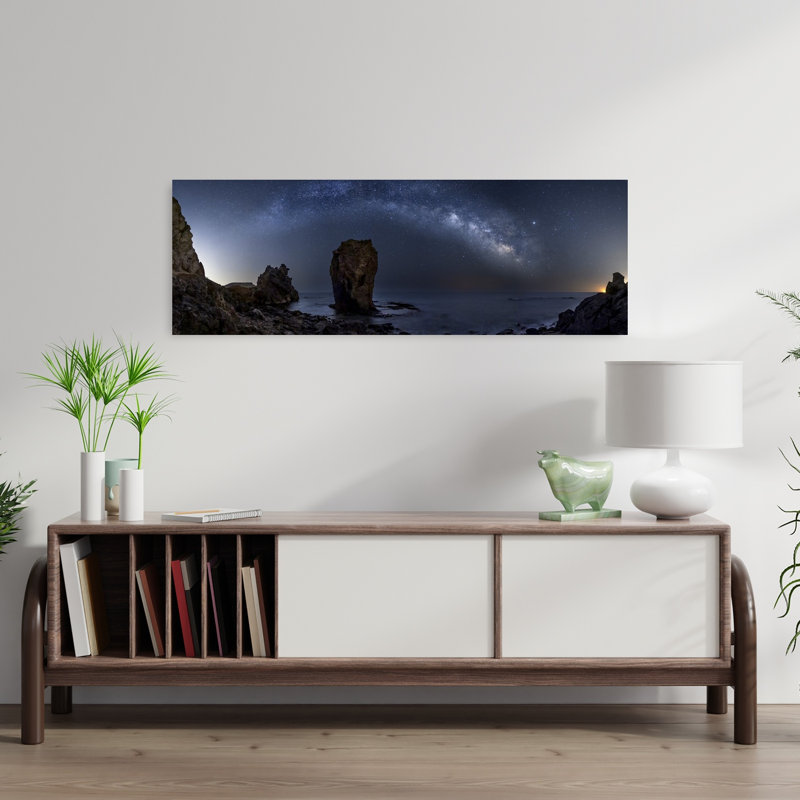 Milky Way Coast by Manuel Jose Guillen - Wrapped Canvas Panoramic Print, 30.48 cm H x 91.44 cm W