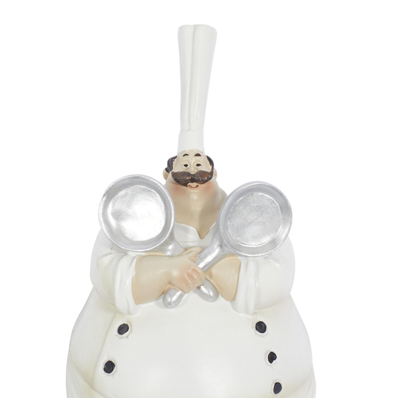 Ensemble de 3 figurines en chef Jadeown