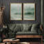 «Set Monicol Whirls Abstract Expressionist», 2 pièces sur toile-98464640-98464641