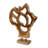 Teak Wood Handmade Abstract Decorative Sculpture