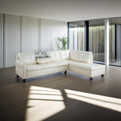 Canapé modulaire avec porte-gobelet rabattable Rainer Rainer