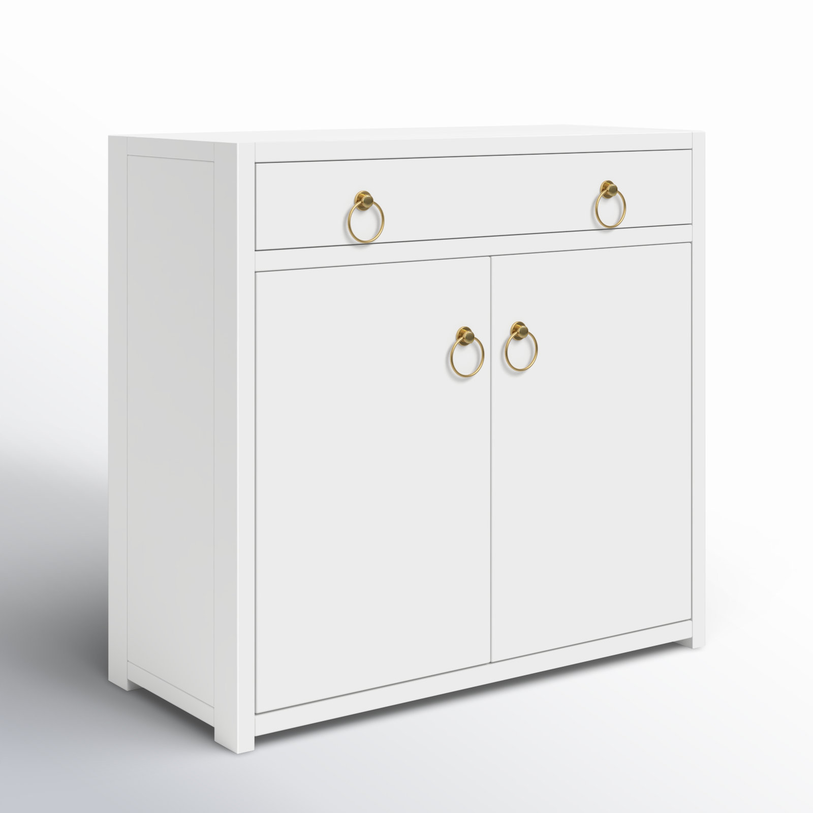 Elin Door Accent Cabinet, White