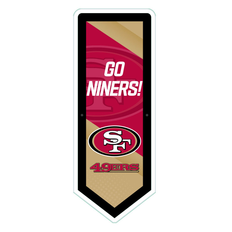 Plaque murale lumineuse NFL, San Francisco 49Ers