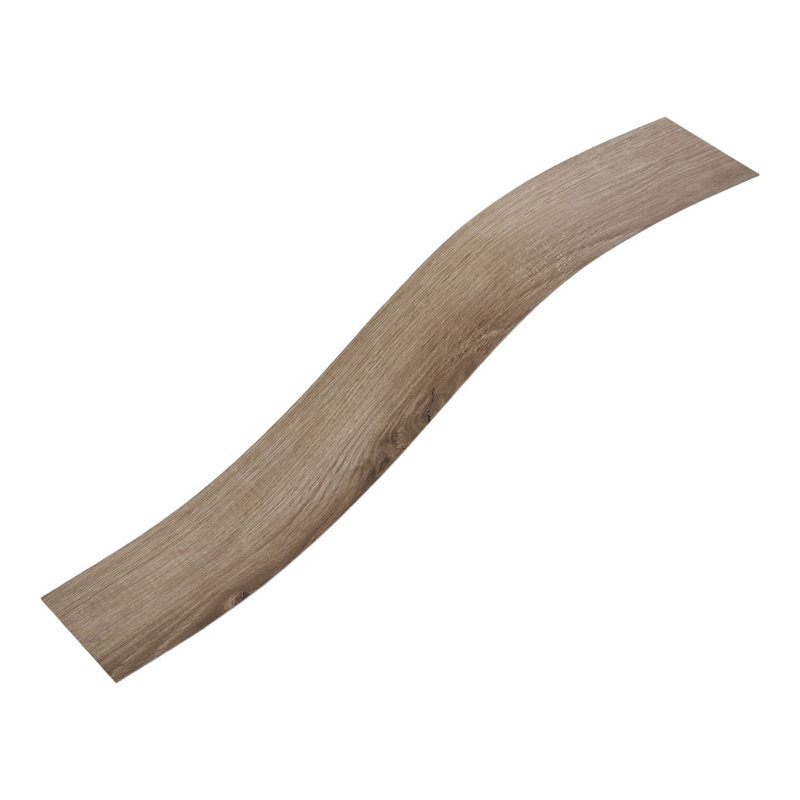 15.2 x 91.5cm 36Pcs Self Adhesive PVC Flooring, Brown