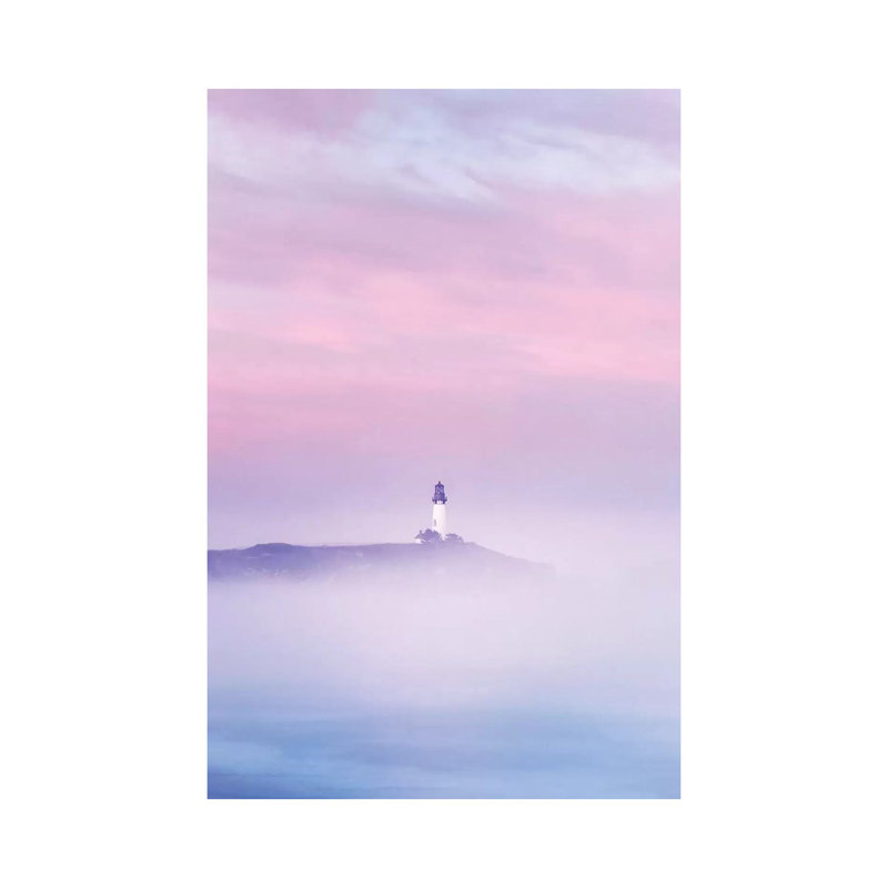 Phare au lever du soleil par Dennis Frates - Giclée sur toile tendue avec châssis, H 40 po x l 26 po x P 1,5 po