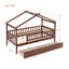 Lit simple en bois avec deux tiroirs, noyer-687990756-687990757