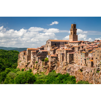 Pitigliano City by Shaiith - Wrapped Canvas Print