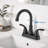 Single-Hole Bathroom Faucet with Drain Assembly