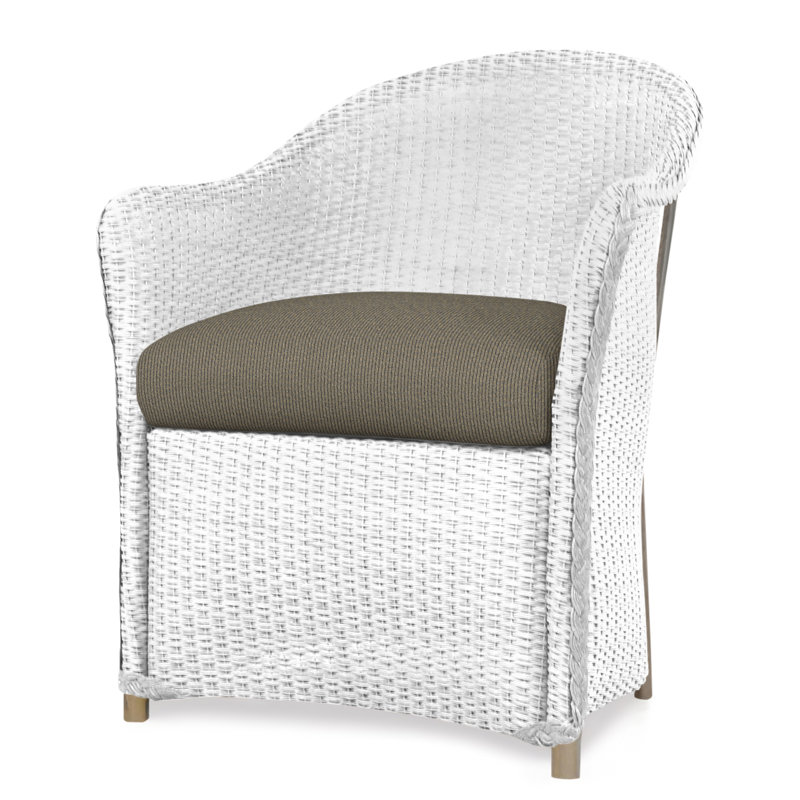 Weekend Retreat Outdoor Dining Armchair, White, Serene Spa