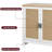 Buffet Cabinet,Rattan Accent Storage Cabinet With 4 Doors And Shelf-106644774