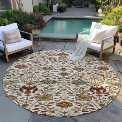 Tapis intérieur / extérieur ivoire Muse 