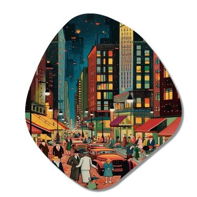 Art mural rétro Art déco City Life I - mode femme en forme de nébuleuse