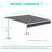 Free Standing Retractable Awning Manual Sun Shade Shelter For Home Or Commercial-122652934