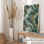 Abstrait vert émeraude et cristaux de marbre géode dorée III, reproduction d'art moderne sans cadre-858865418