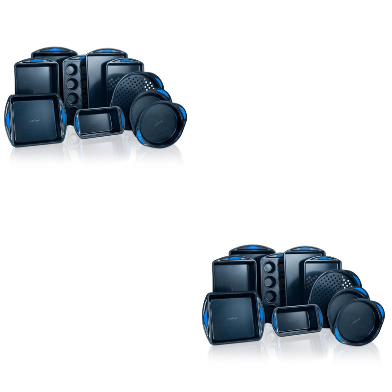 Ensemble de 10 plats de cuisson antiadhésifs en acier au carbone Blue Diamond Nuthausf Kitchen (paquet de 2)