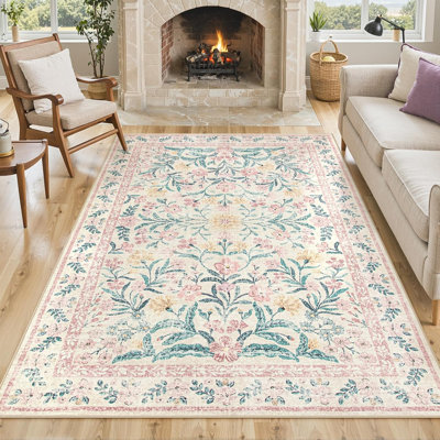Pink Washable Carpet
