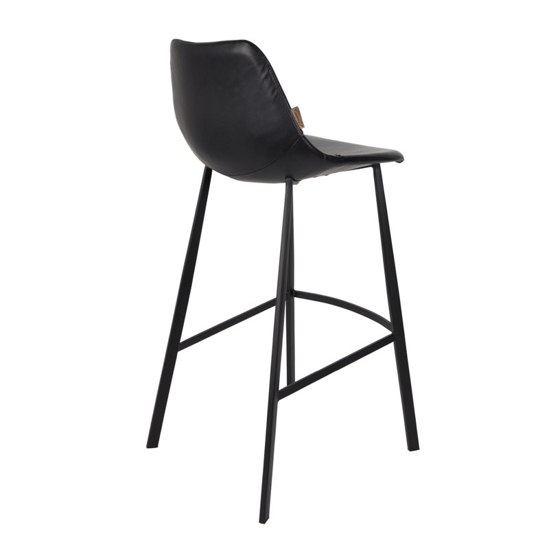 Franky 26" Counter Stool, Counter Stool (26" Seat Height), Black