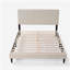Lit plateforme tapissier Normsman Dove-60650043
