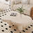 Modern Cloud-Shaped Cream Coffee Table - Low Profile Living Room Center Table with 4 Legs, Versatile Small Accent Table for Indoor, Balcony or Lounge Use-627847083