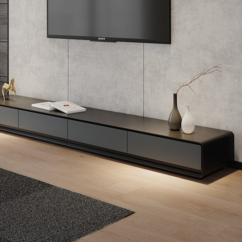 Meuble télé Modern Minimalist, H 13,77 po x L 86,61 po x l 15,74 po