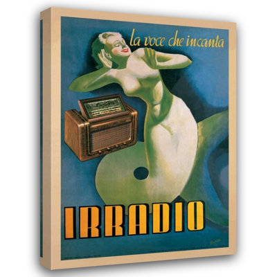 ArtDirect Boccasile, Gino Gallery Wrapped Canvas Art Titled: Irradio