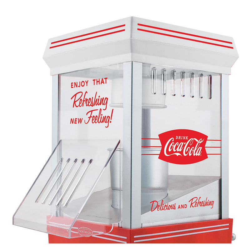 Nostalgia Coca-Cola 12-Cup Hot Air Popcorn Maker