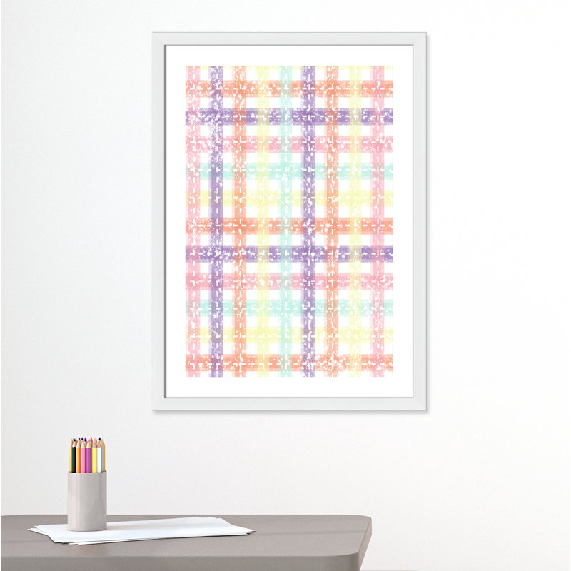 Adhésif décoratif à carreaux uniques, H 36,5 po x l 26,5 po x P 0,625 po, Encadré plat blanc