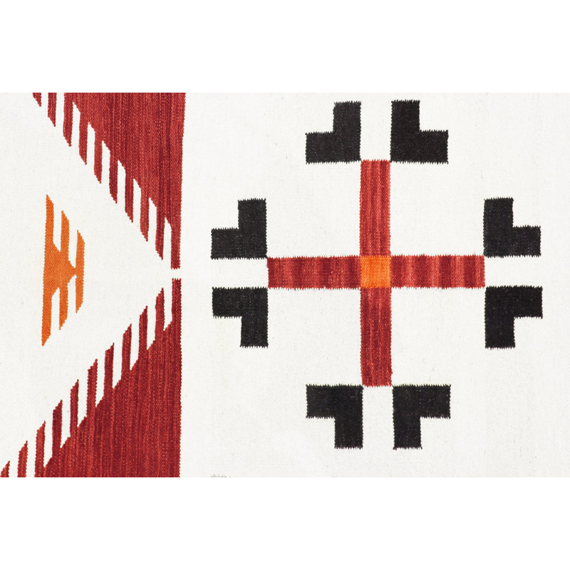 Tuscany Hand-Woven Red Wool Area Rug