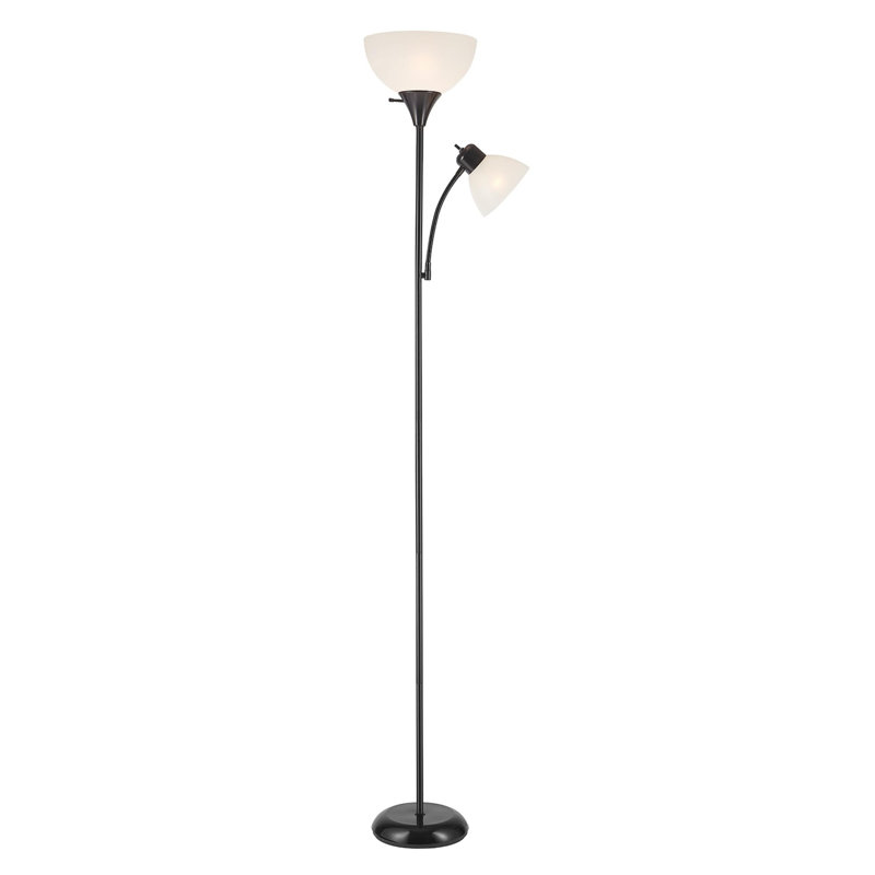 72" Modern Floor Lamp for Living Room, Black