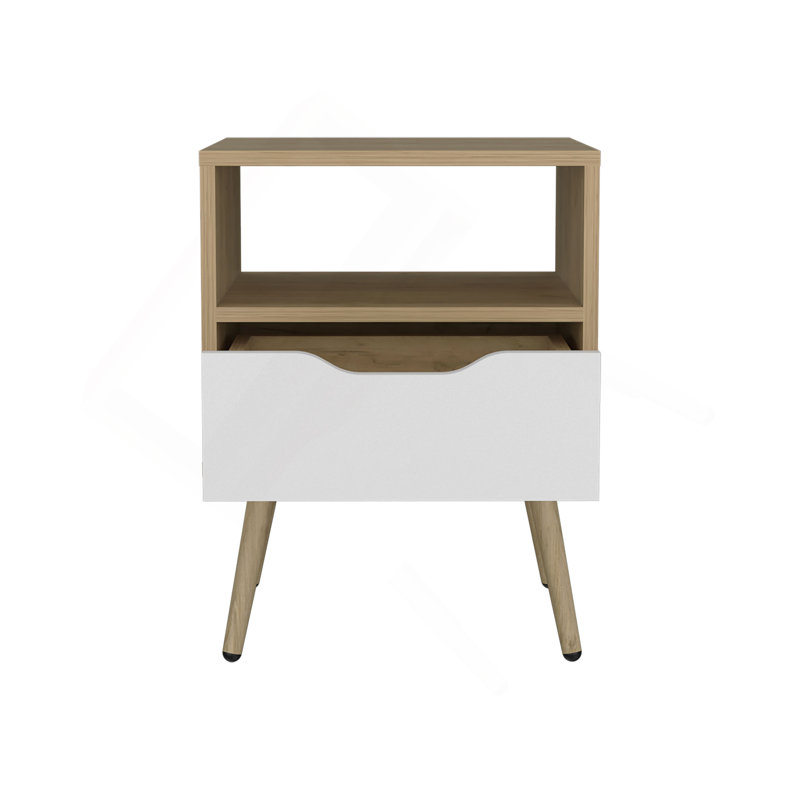 Table de chevet, 1 tiroir, 1 tablette