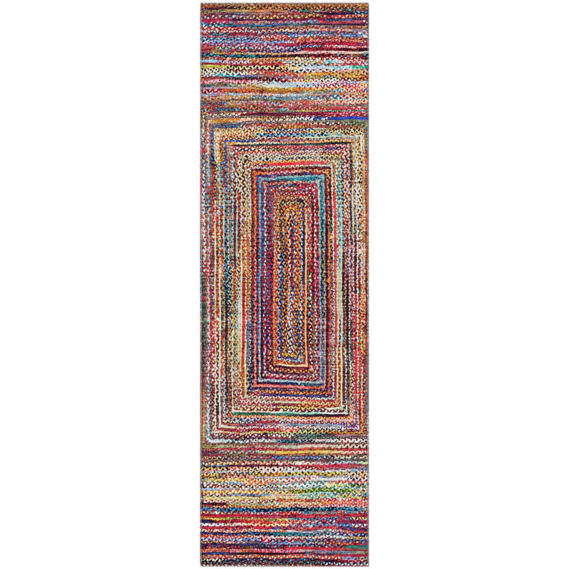 Premium Machine Washable Bucz AMF1725 Geometric Rug, Runner 2'3" x 7'6"