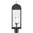 Campbell 24.5" Three Light Outdoor Post Mount Lantern with Clear Glass