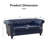 Oma 62" Rolled Arm Chesterfield Loveseat-710986908